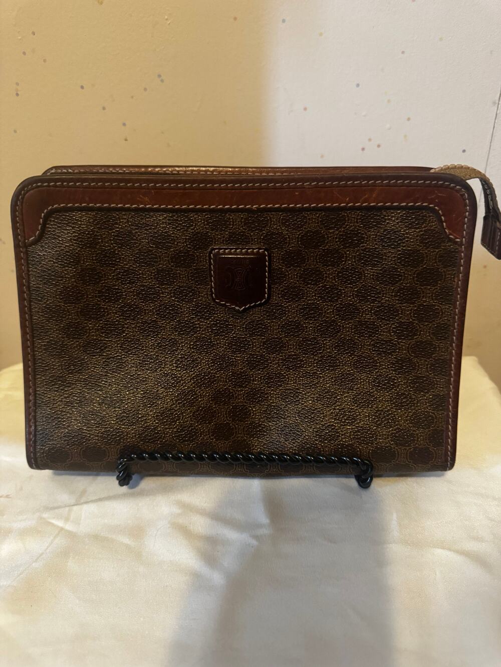 Celine Macadam Vintage Envelope Portfolio Clutch